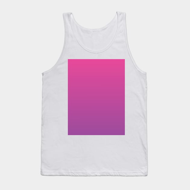 Fuchsia Pink to Violet Purple Ombre Fade Sunset Gradient Tank Top by squeakyricardo